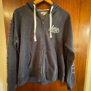 One inner fleece lined hoody sweater.